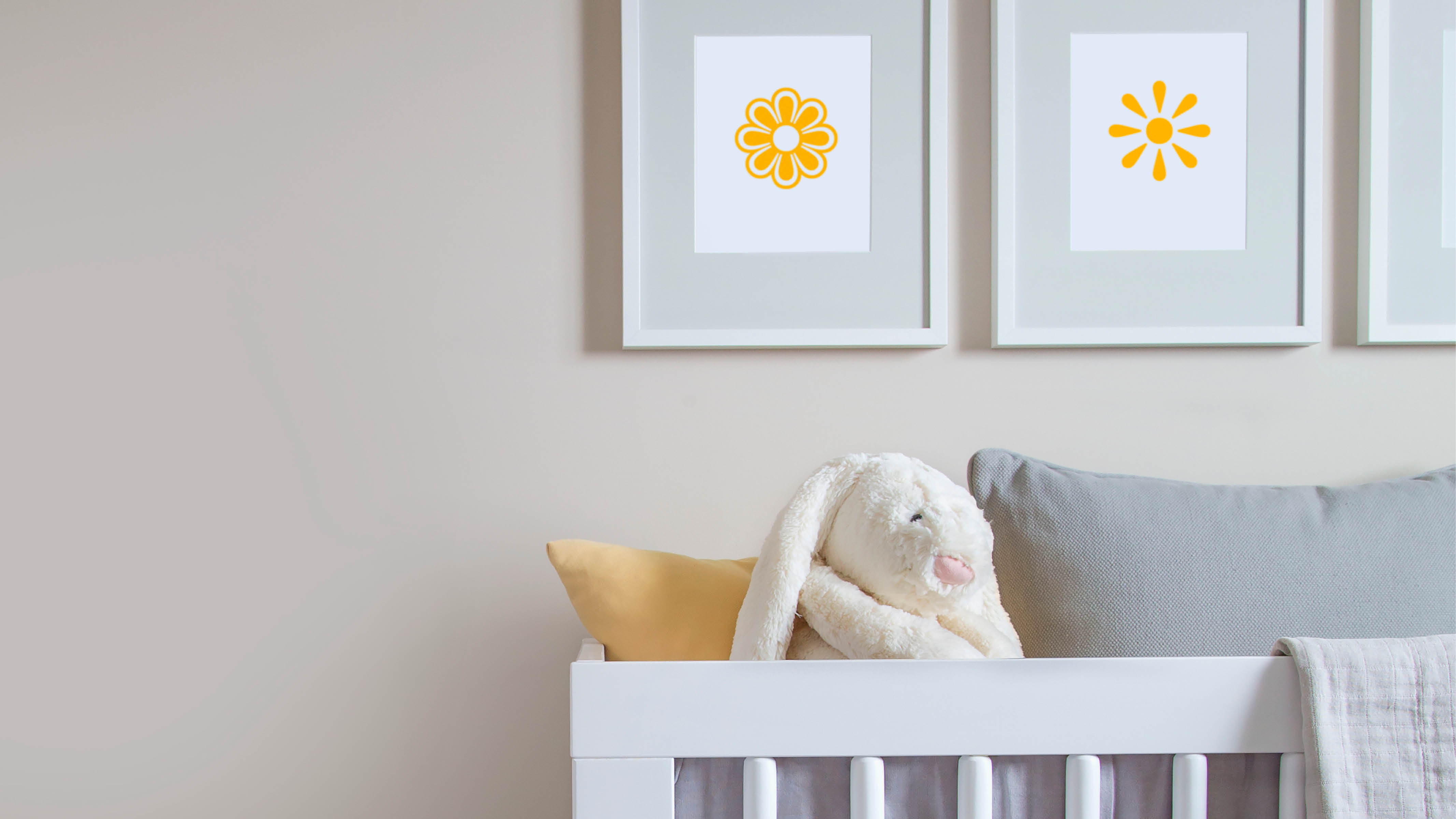 Gråt og gult børneværelse Grå og gul er den ultimative, kønsneutrale farvekombination og fungerer lige så godt på en babys soveværelse som på en teenagers.