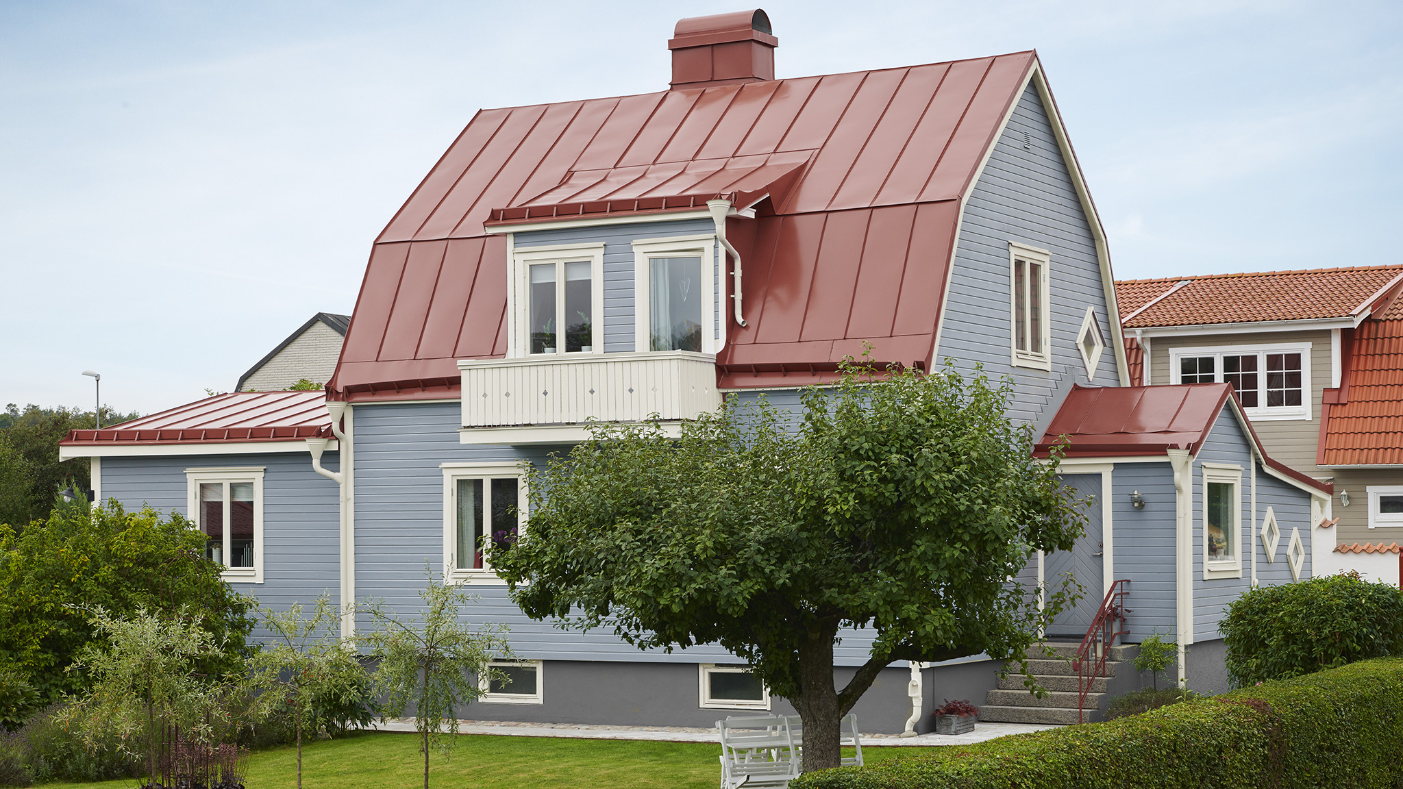 Blå facadefarve Blå facadefarve