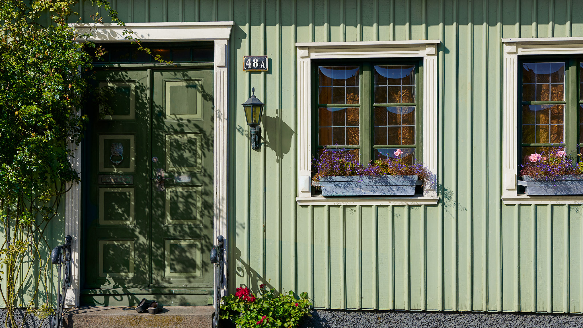 grøn facadefarve Grøn facadefarve